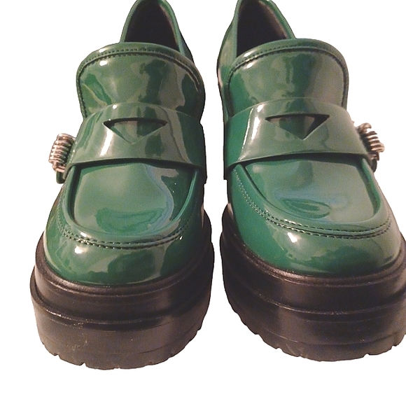 Gianni Bini Maxxwelle Platform Block  Heel  Loafer  size 6 - Picture 2 of 5